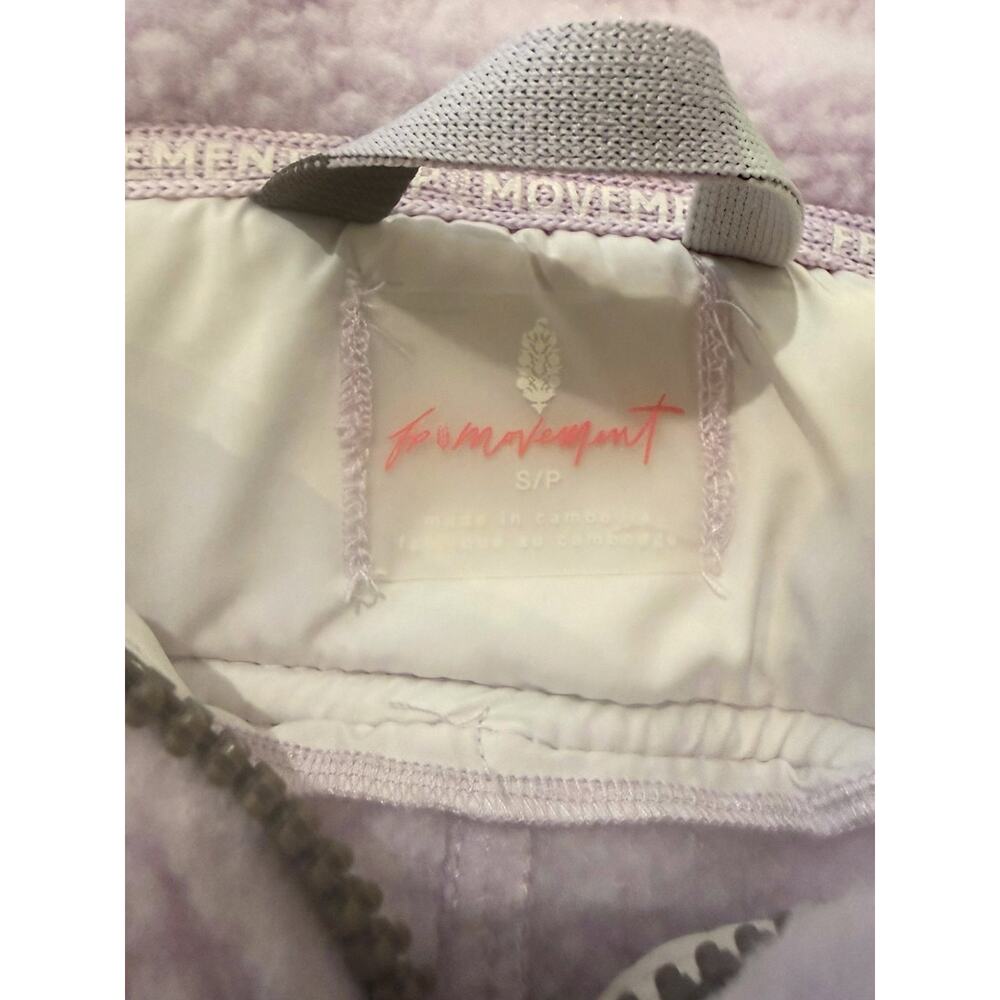 FREE PEOPLE FP Movement Hit The Slopes Fleece Overalls Lilac Small EUC - Picture 6 of 6